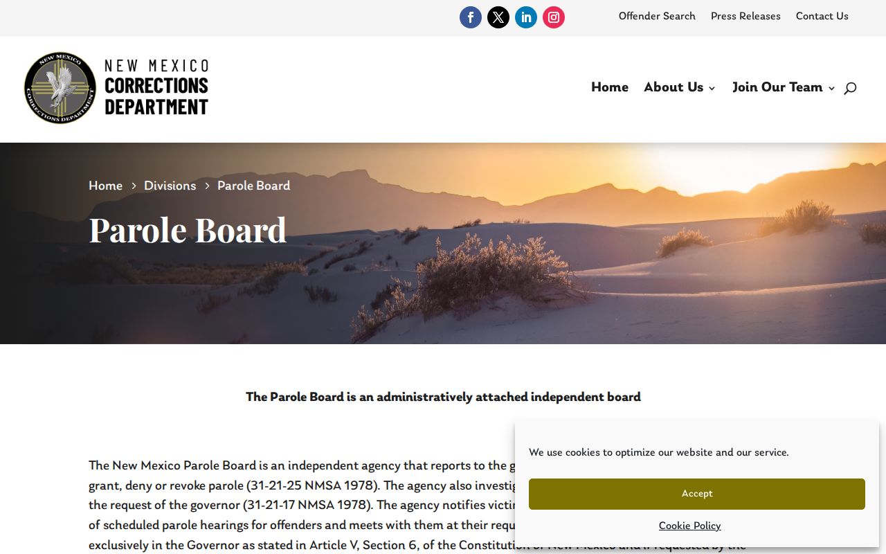 Mora County parole release decision authority from the Adult Parole Board