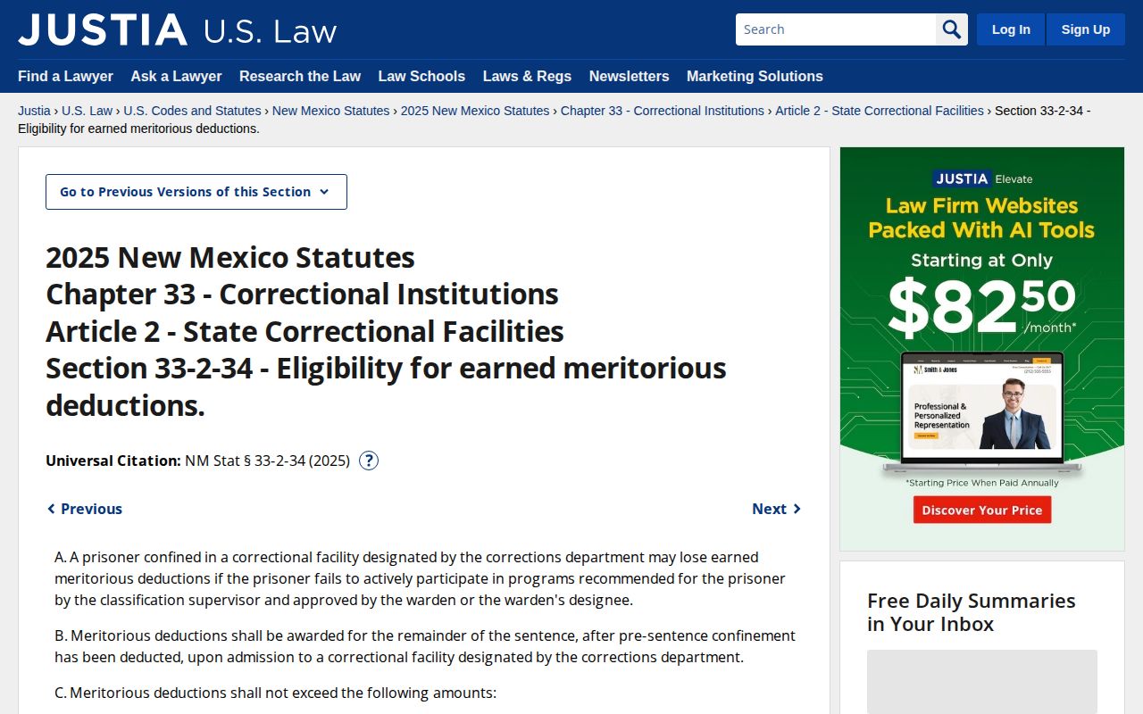Mora County projected release date earned meritorious deduction statute